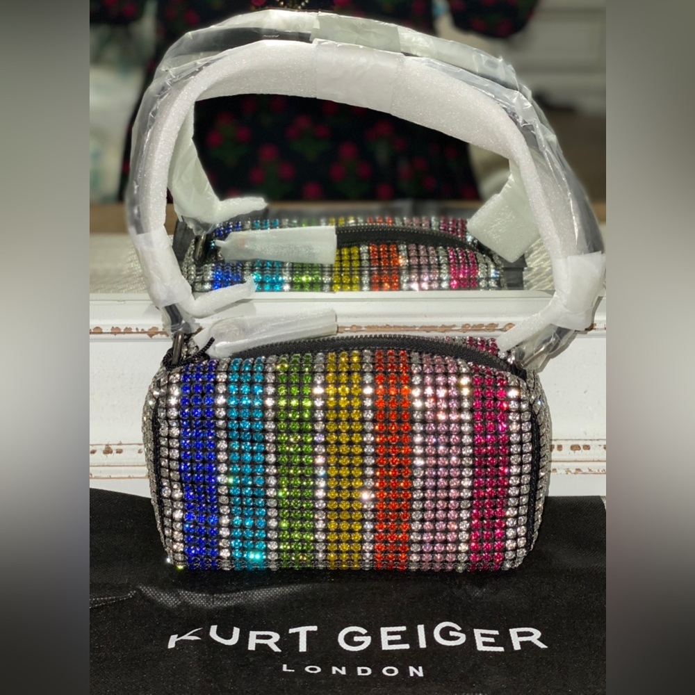 KURT GEIGER LONDON Crystal Rainbow Skies Shoulder Bag
